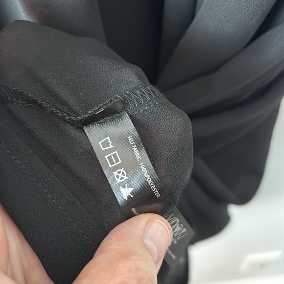 NWT WIDOW BLACK DRESS sheer tie back size 3X - Picture 10 of 12